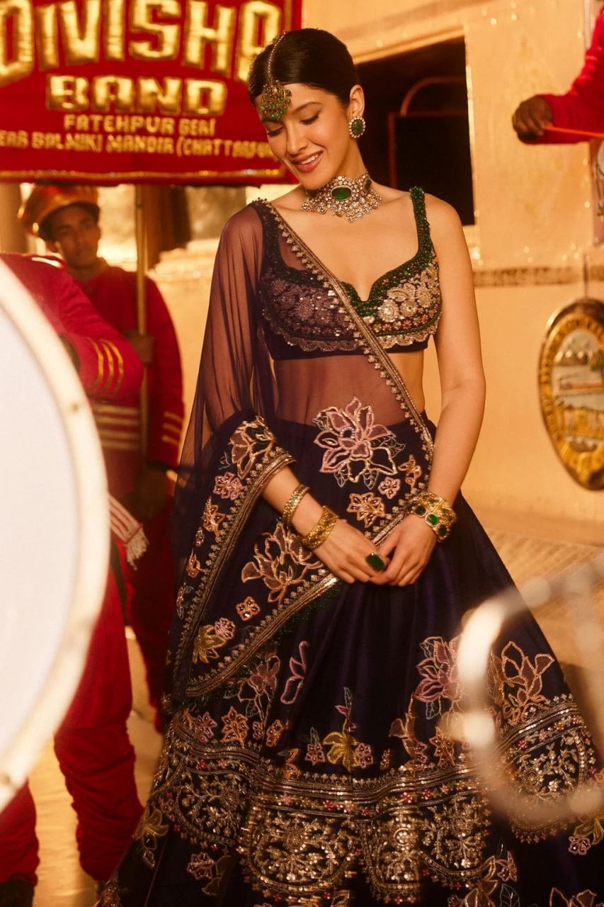 Kasturi silk Lahenga Choli Set
