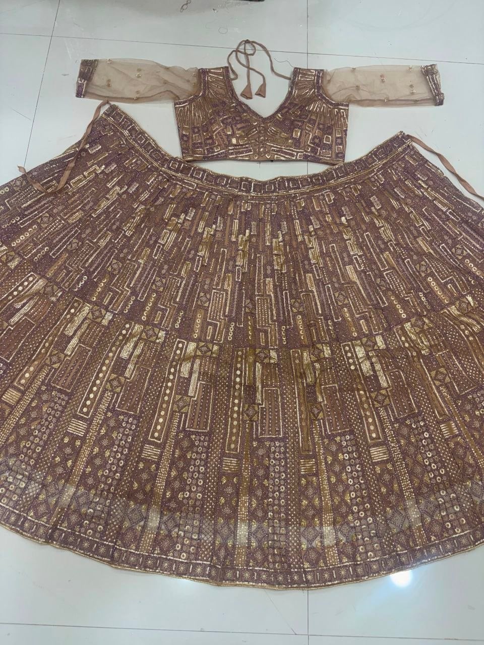 Premium Soft Butterfly Net Lahenga Choli set