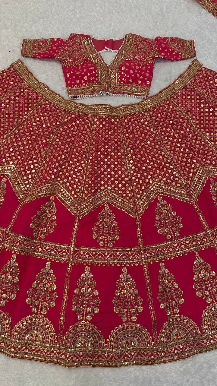 Heavy Muga Silk Lahenga Choli Set - view 5