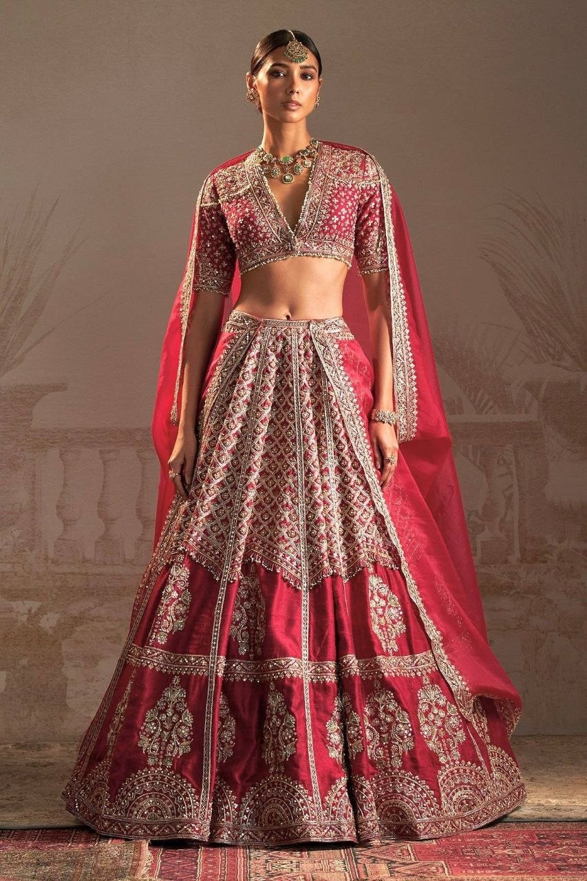 Heavy Muga Silk Lahenga Choli Set - view 4