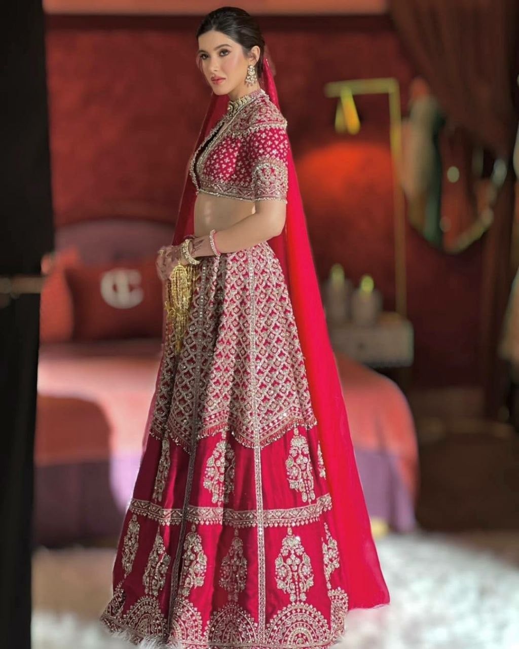 Heavy Muga Silk Lahenga Choli Set