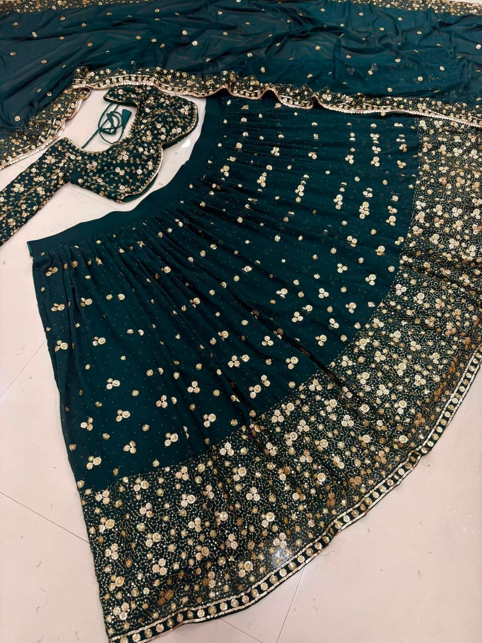 Premium Georgette lahenga Choli Set - view 3