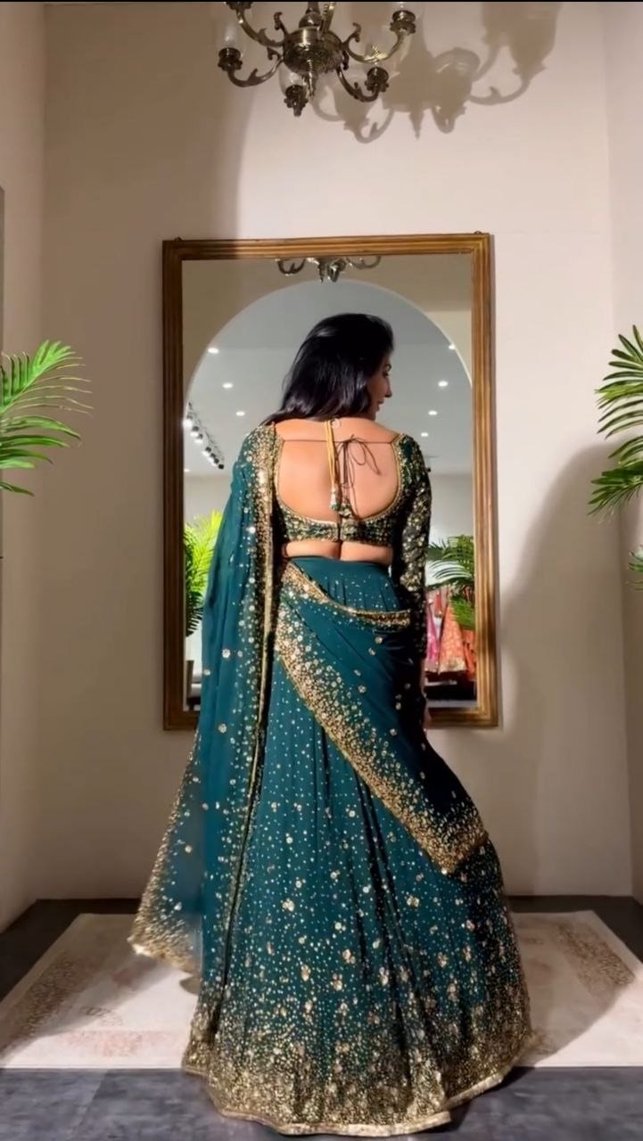 Premium Georgette lahenga Choli Set - view 2
