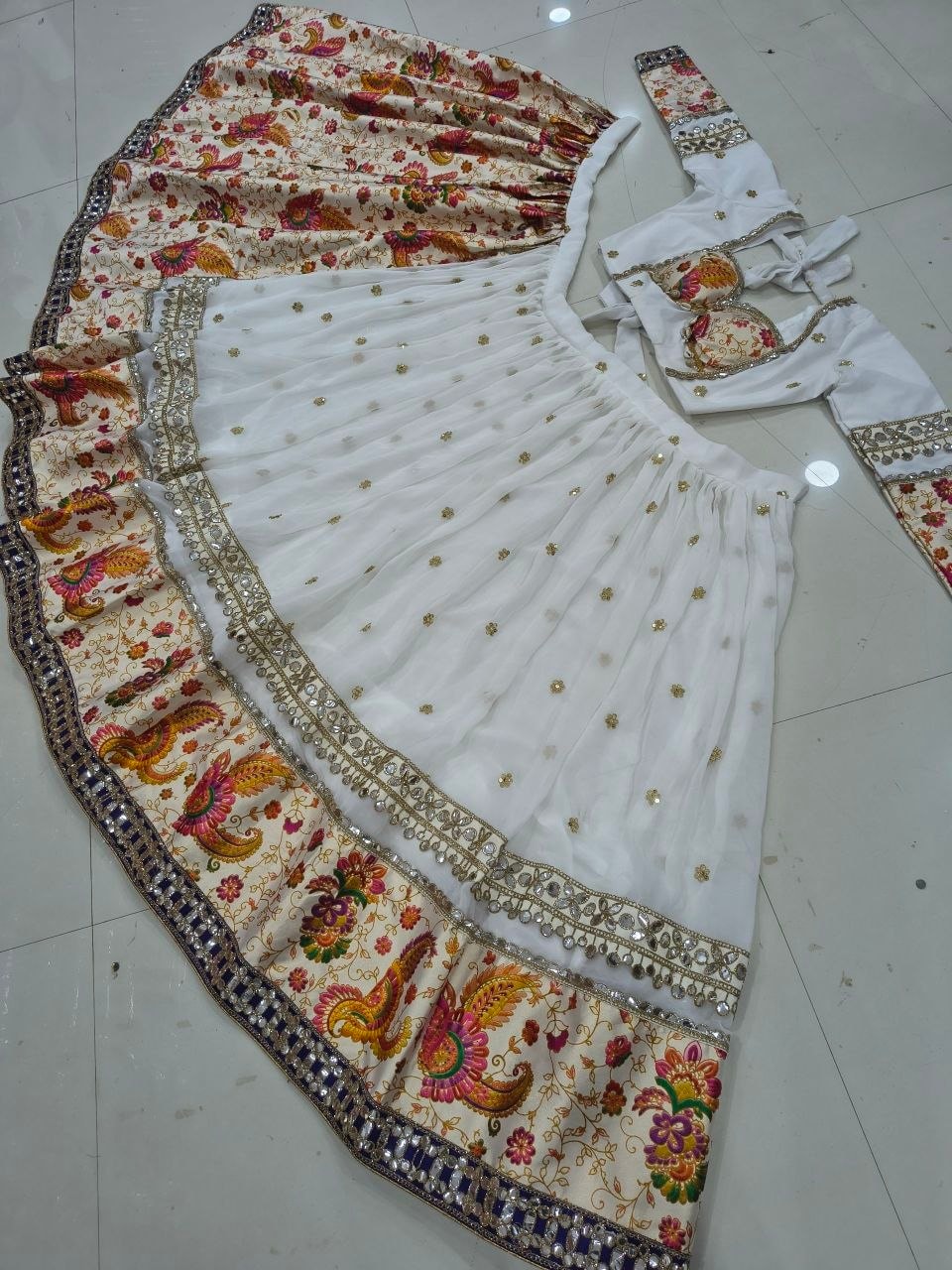 Premium Faux Georgette lahenga Choli Set - view 3