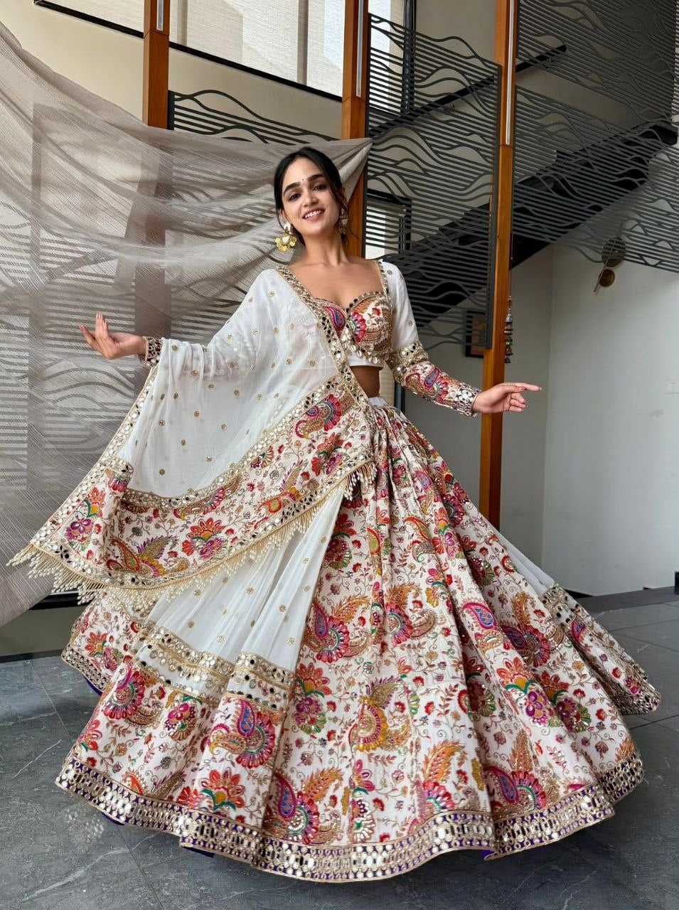 Premium Faux Georgette lahenga Choli Set