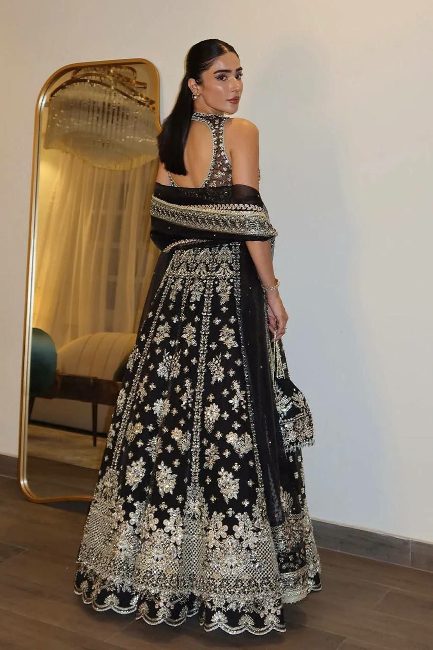 Chinon silk lehenga choli set - view 2