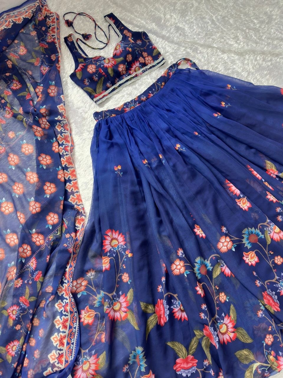 Premium Soft Fox Georgette LEHENGA CHOLI SET - view 6