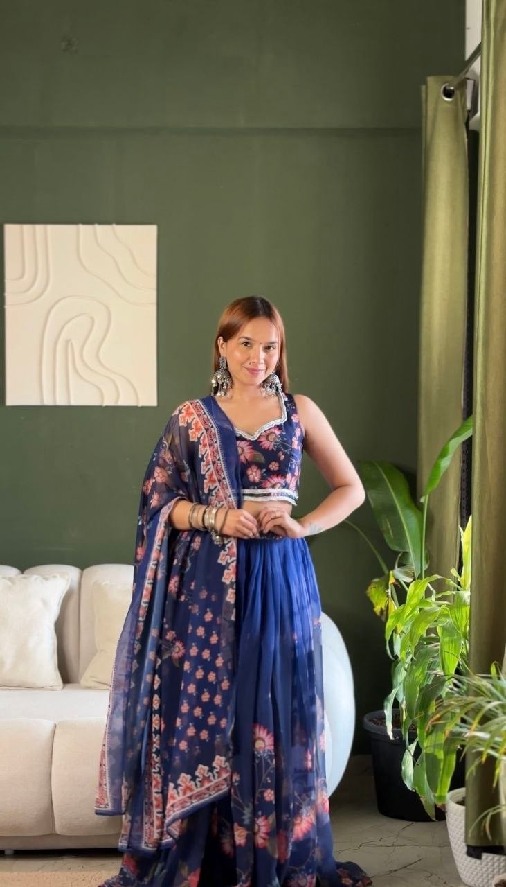 Premium Soft Fox Georgette LEHENGA CHOLI SET