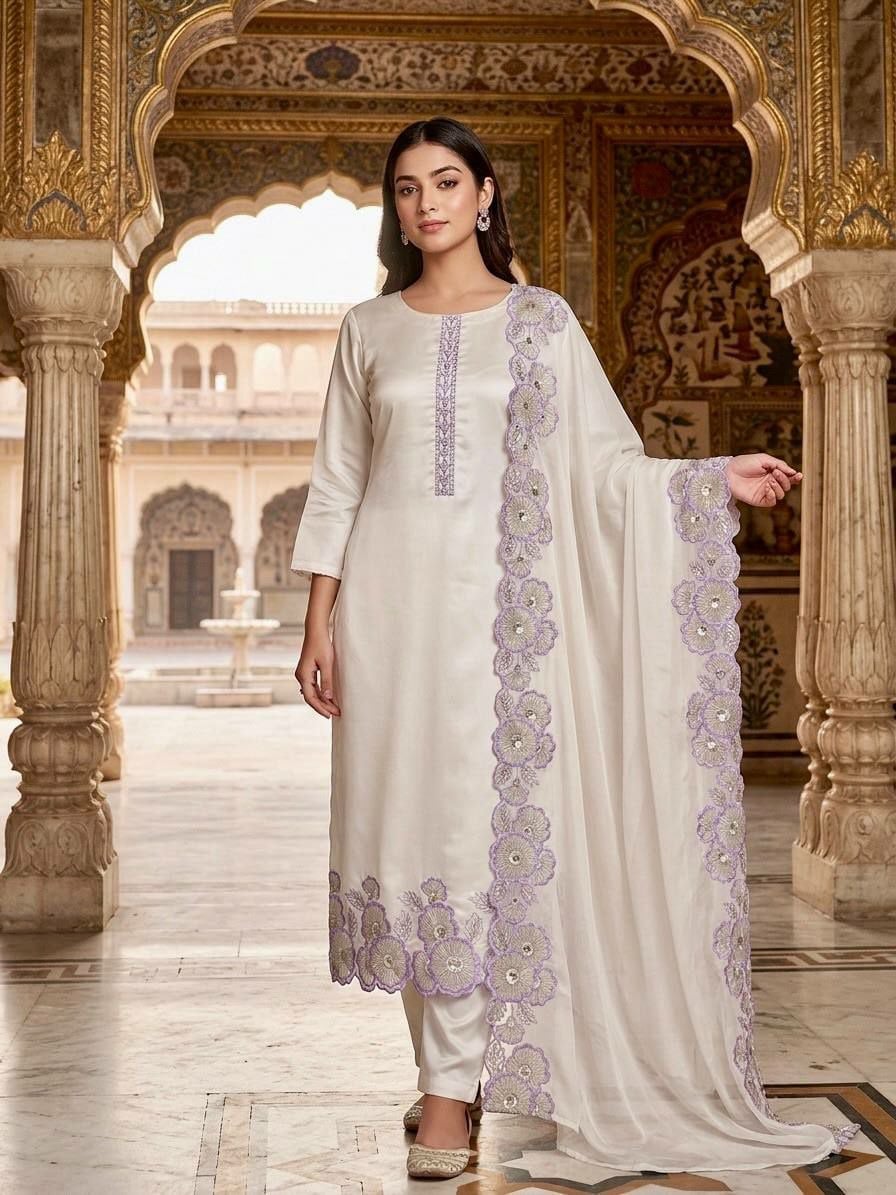 Heavy Roman Glass Silk Suit Set