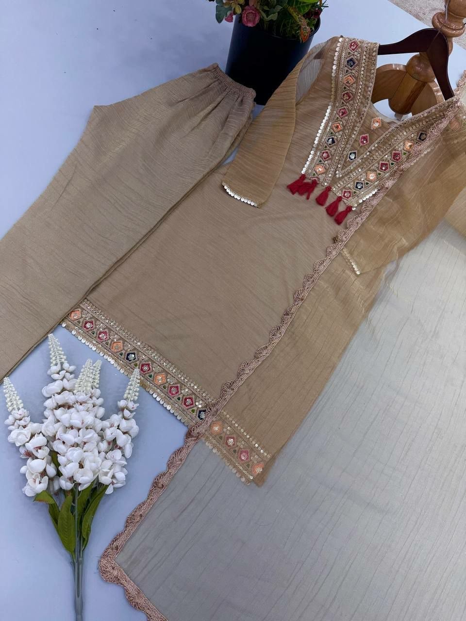 Salsa Silk Salwar Suit Set