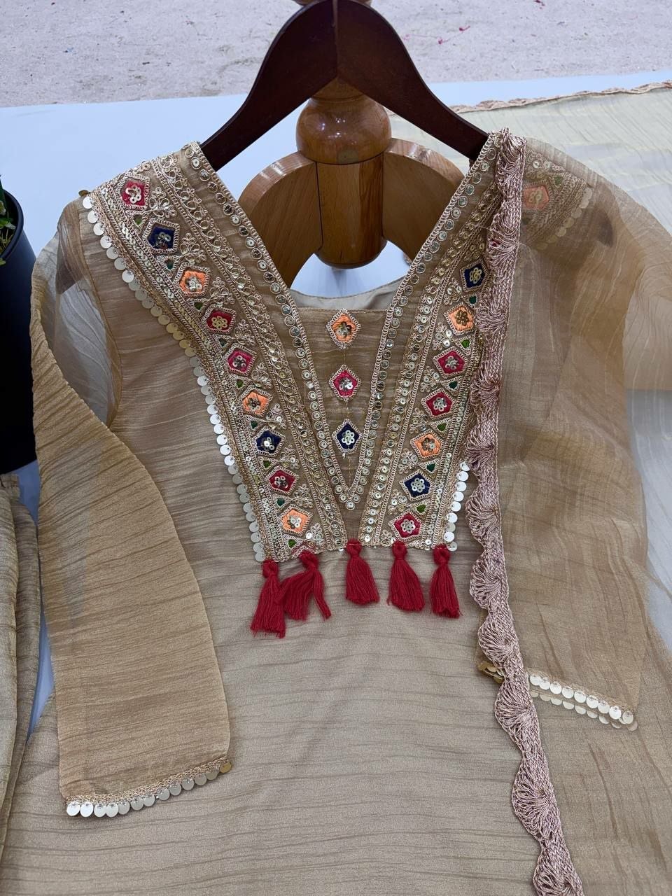 Salsa Silk Salwar Suit Set - view 6