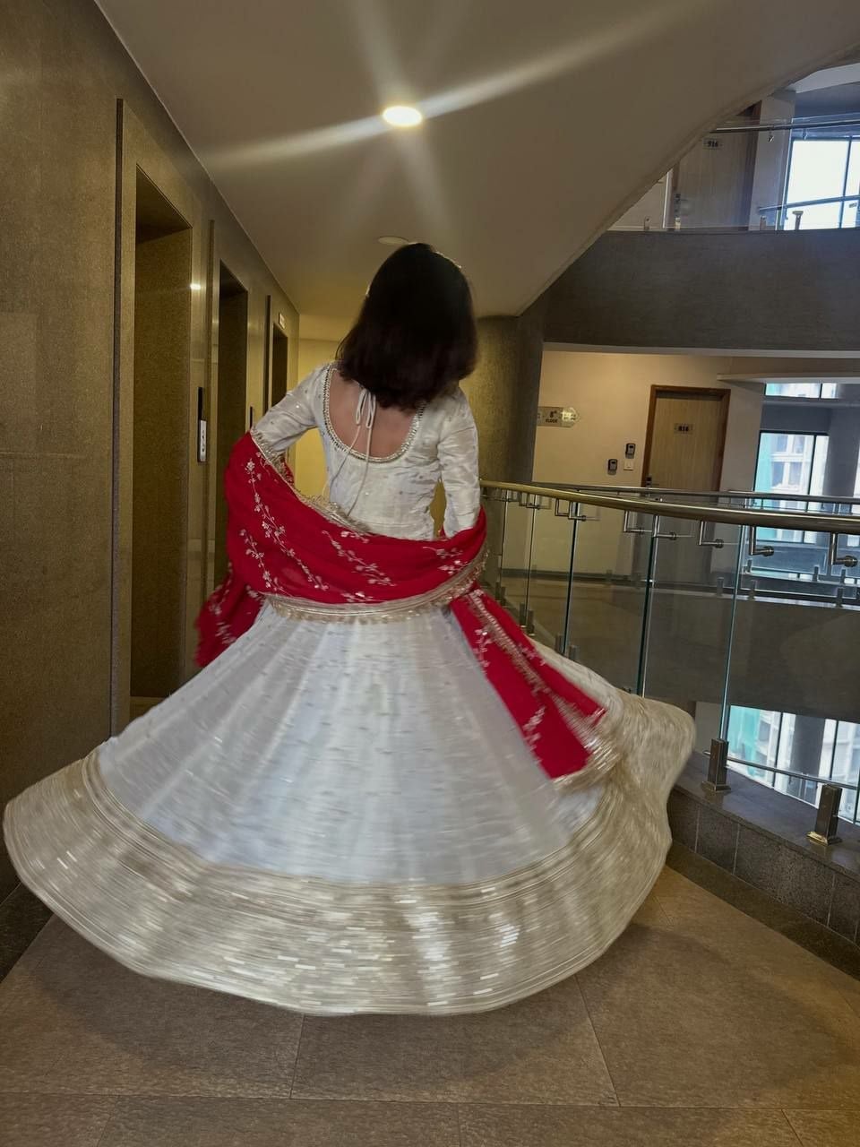 Heavy Chinon Silk Anarkali Gown Set