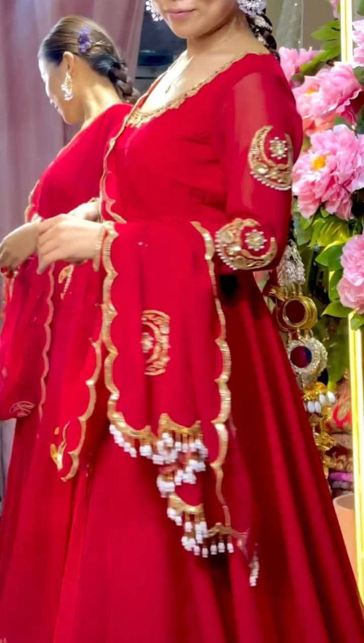Heavy Fox Georgette Anarkali Gown Set