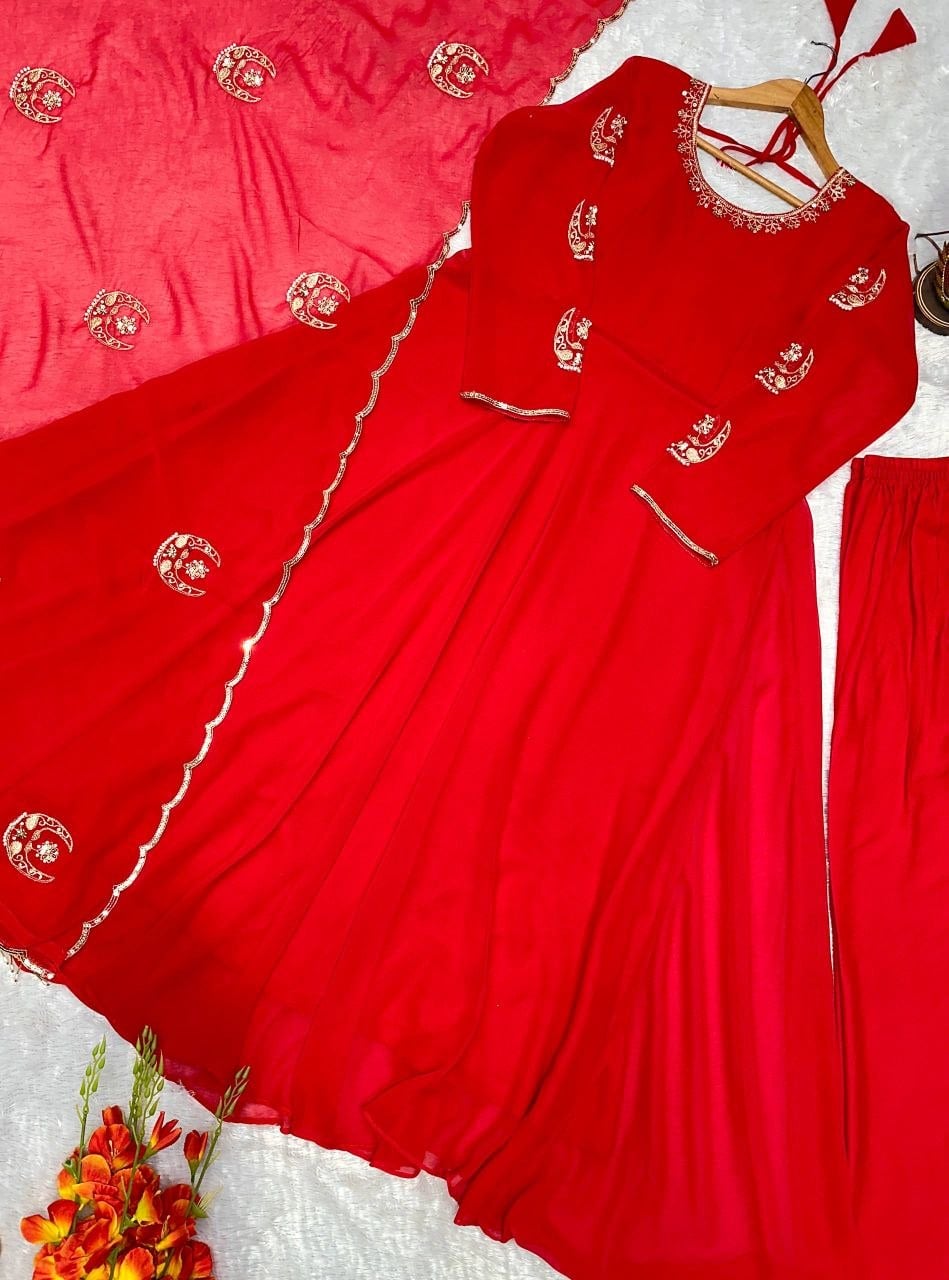 Heavy Fox Georgette Anarkali Gown Set