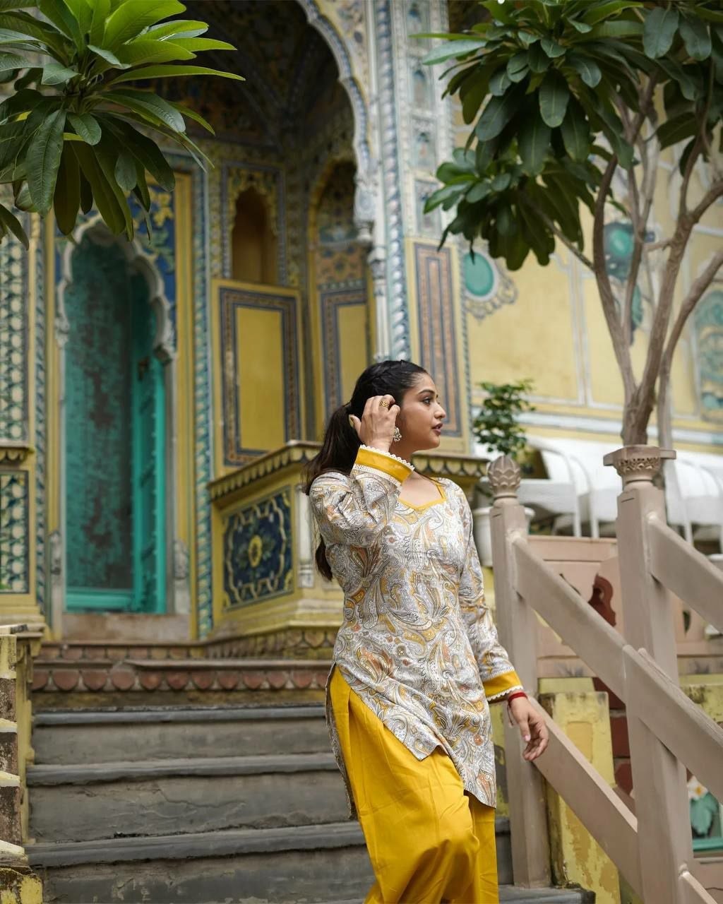 Premium Natural Crepe Salwar Suit Set - view 2