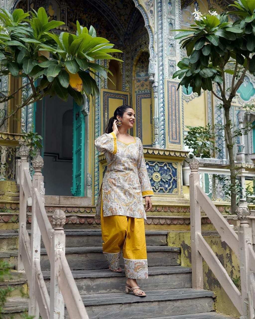 Premium Natural Crepe Salwar Suit Set