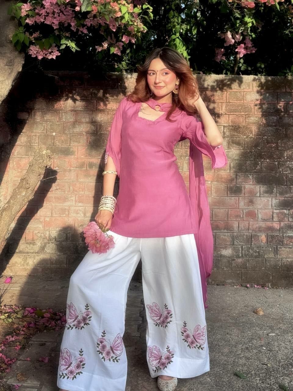 Pure Roman Silk salwar Suit Set (SIDV2247)