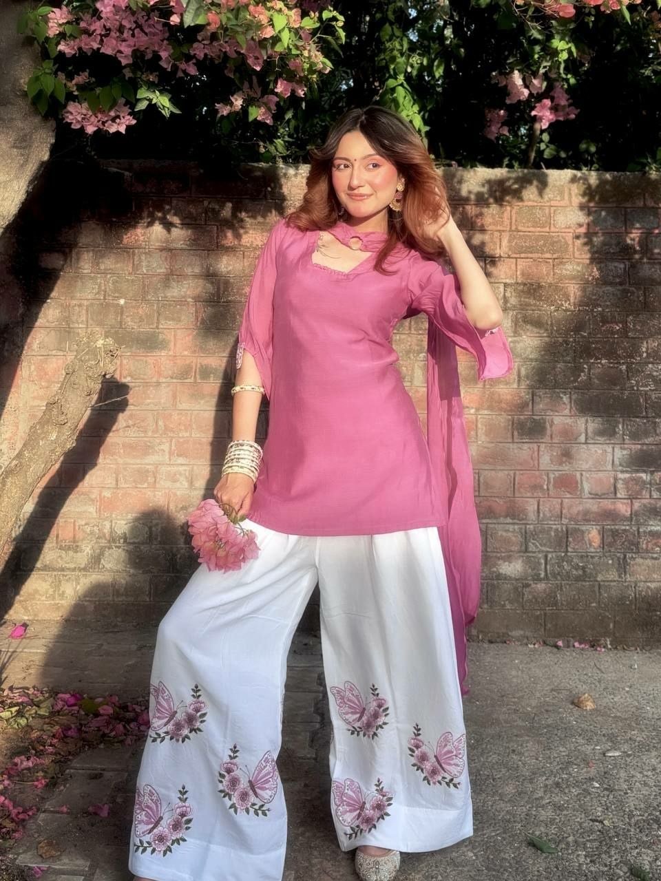 Pure Roman Silk salwar Suit Set (SIDV2247) - view 1