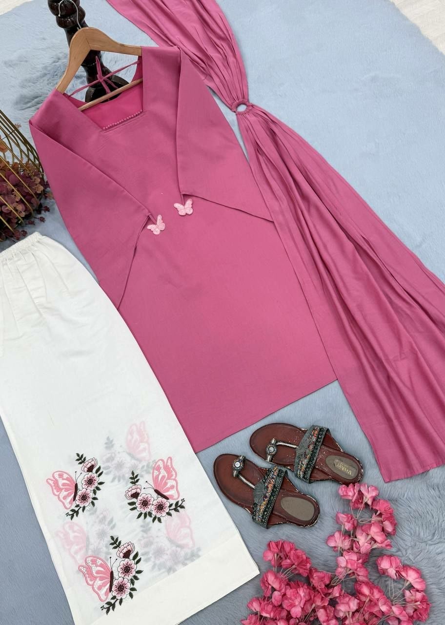 Pure Roman Silk salwar Suit Set (SIDV2247)