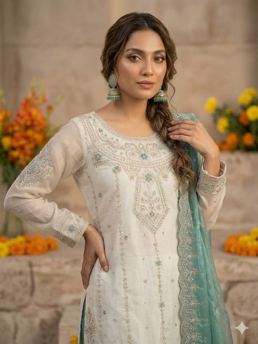 Heavy Frendy Silk Salwar Suit Set - view 1