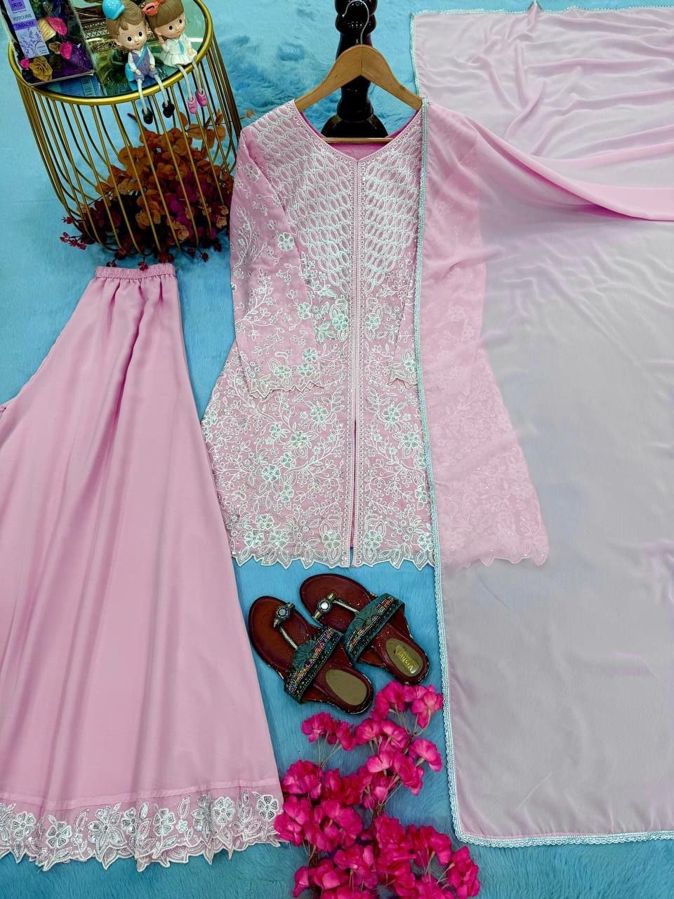 Heavy Faux Georgette salwar suit set (SIDV2264)