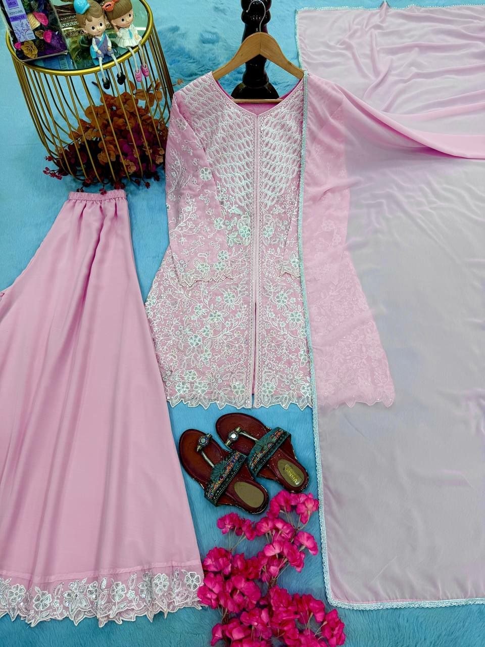 Heavy Faux Georgette salwar suit set (SIDV2264) - view 1