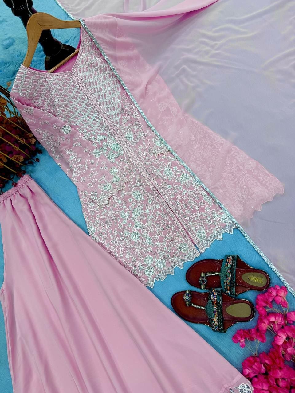 Heavy Faux Georgette salwar suit set (SIDV2264) - view 2