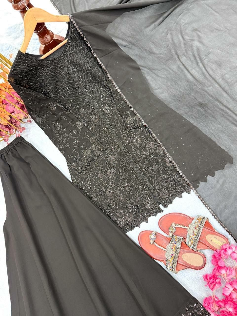 Heavy Faux Georgette salwar suit set (SIDV2265)