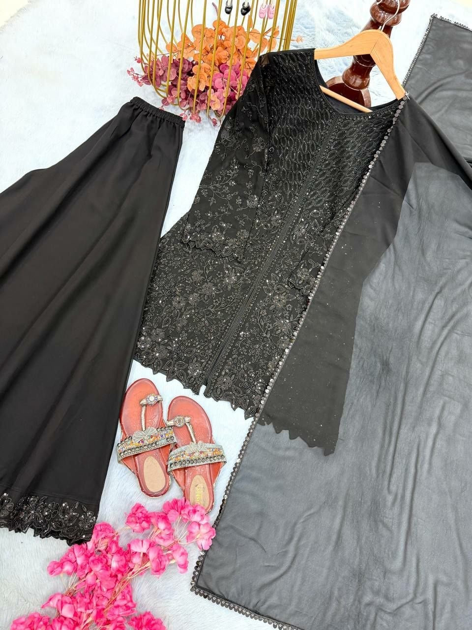 Heavy Faux Georgette salwar suit set (SIDV2265)