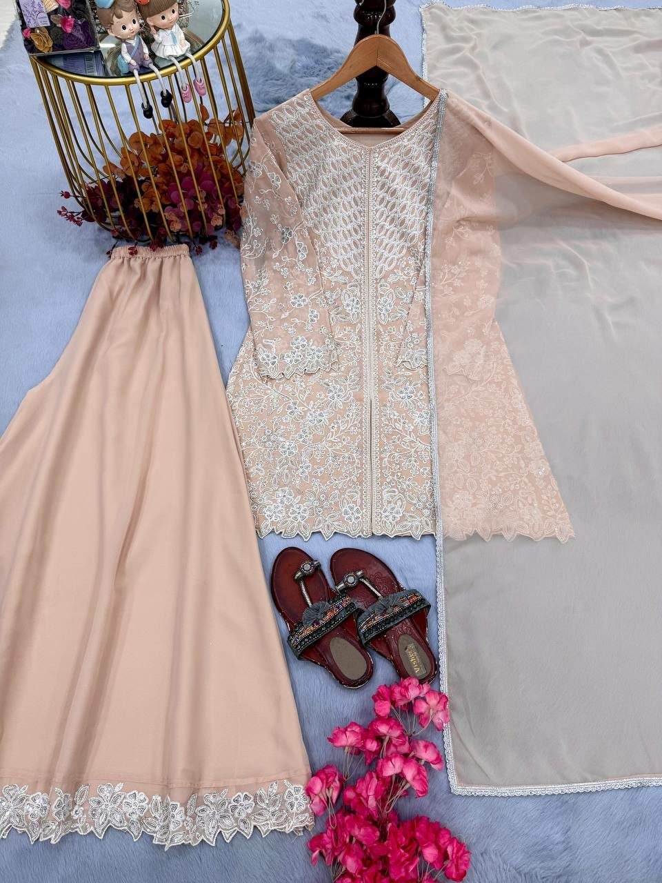 Heavy Faux Georgette salwar suit set (SIDV2266) - view 1