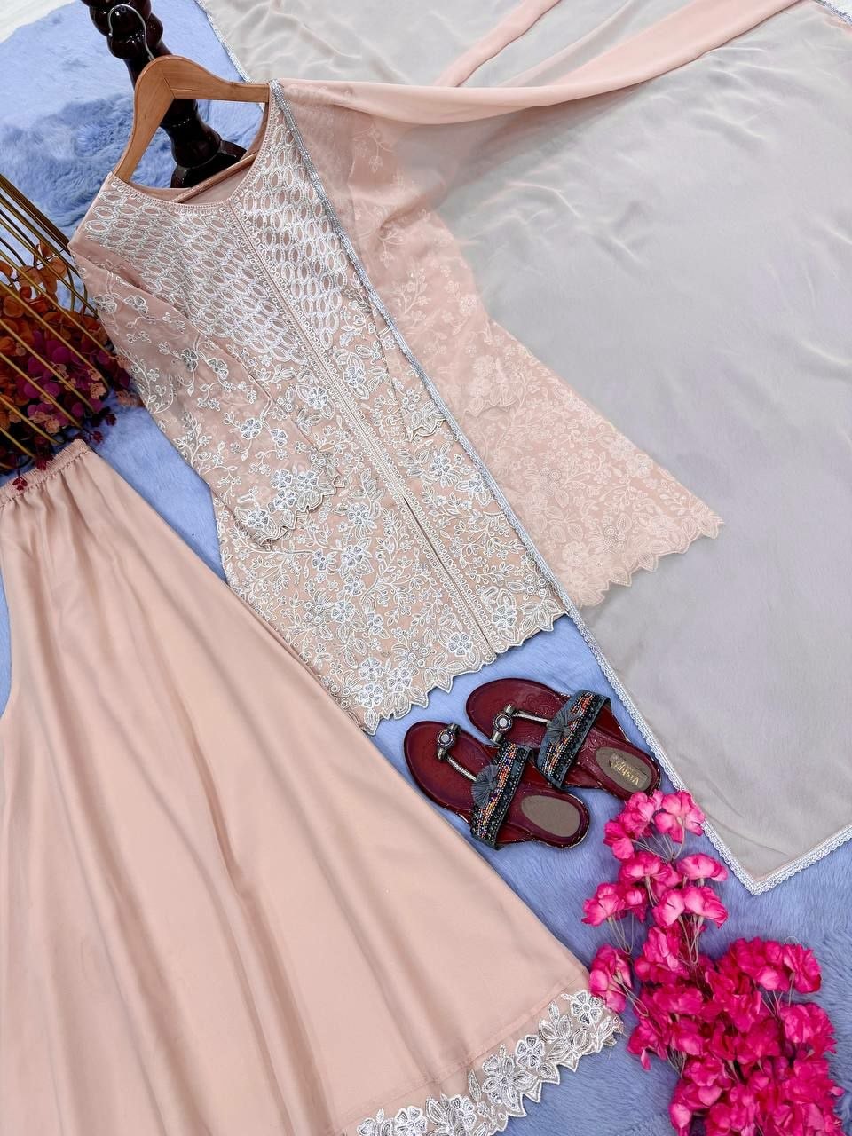 Heavy Faux Georgette salwar suit set (SIDV2266) - view 2