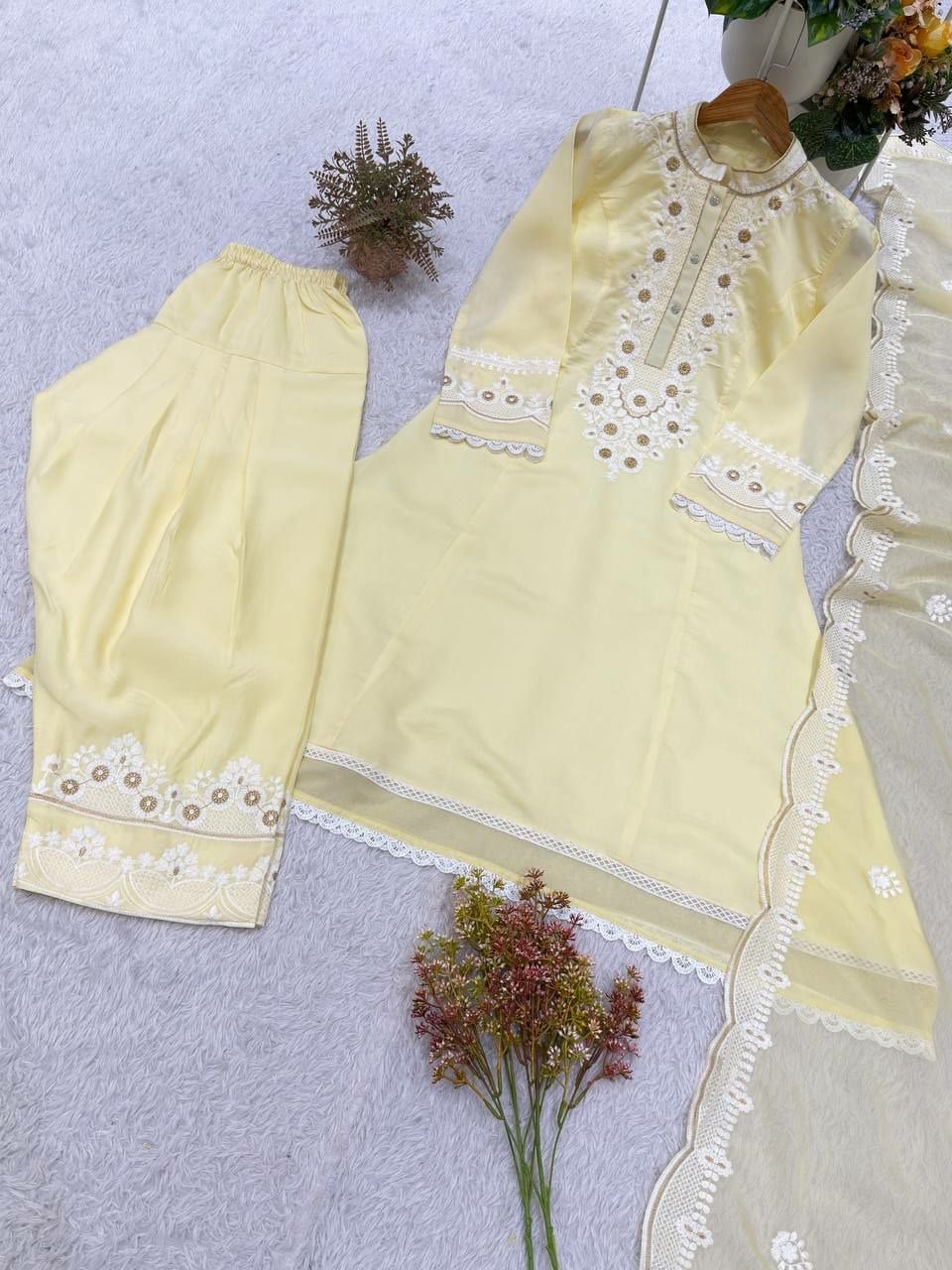 Premium Roman Salwar Suit Set