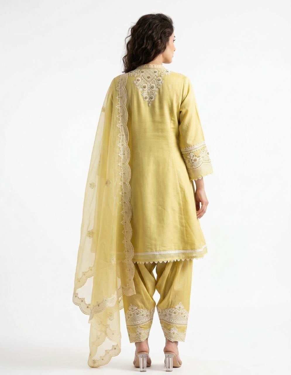 Premium Roman Salwar Suit Set