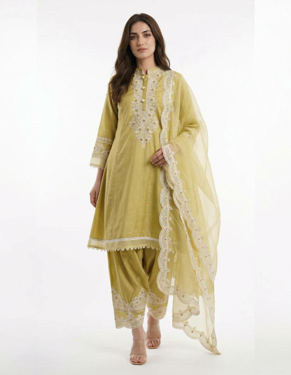 Premium Roman Salwar Suit Set