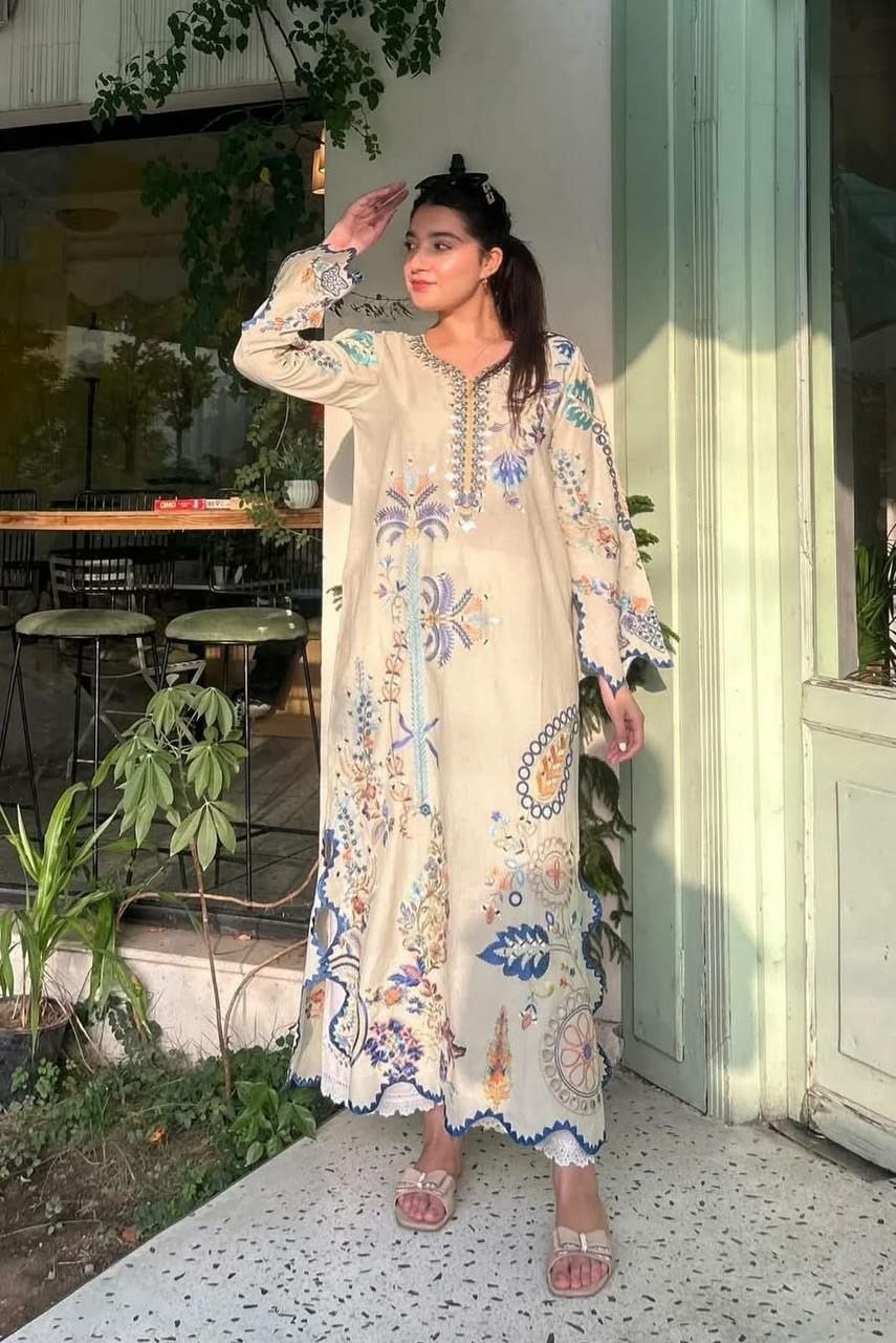 Heavy Star Silk Salwar Suit Set - view 2