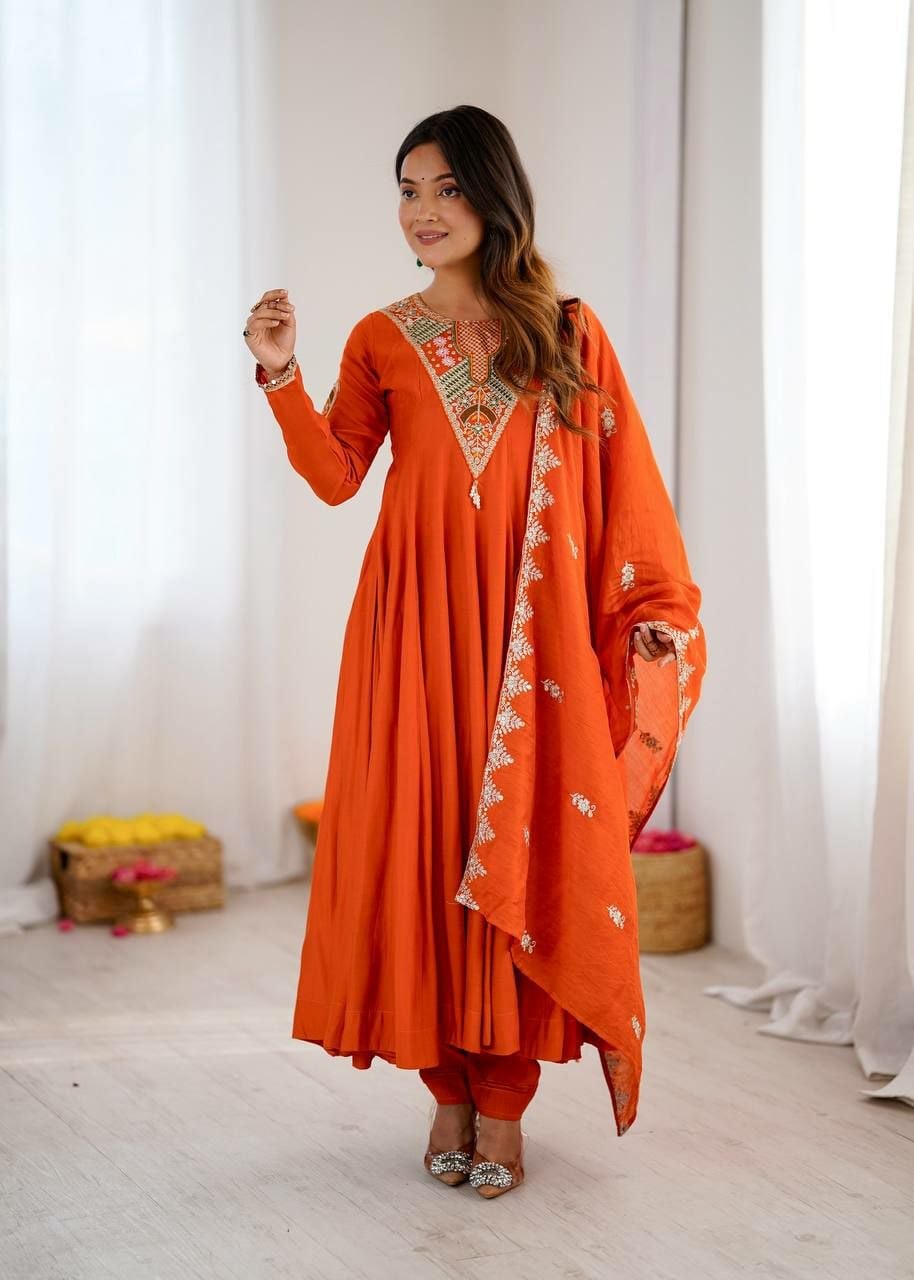 Premium Roman Silk Suit Set