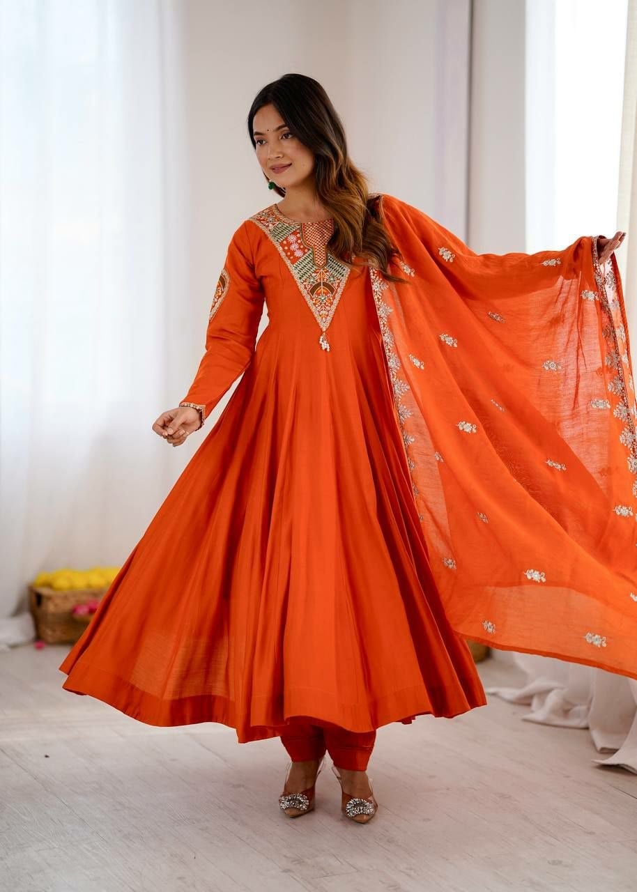 Premium Roman Silk Suit Set