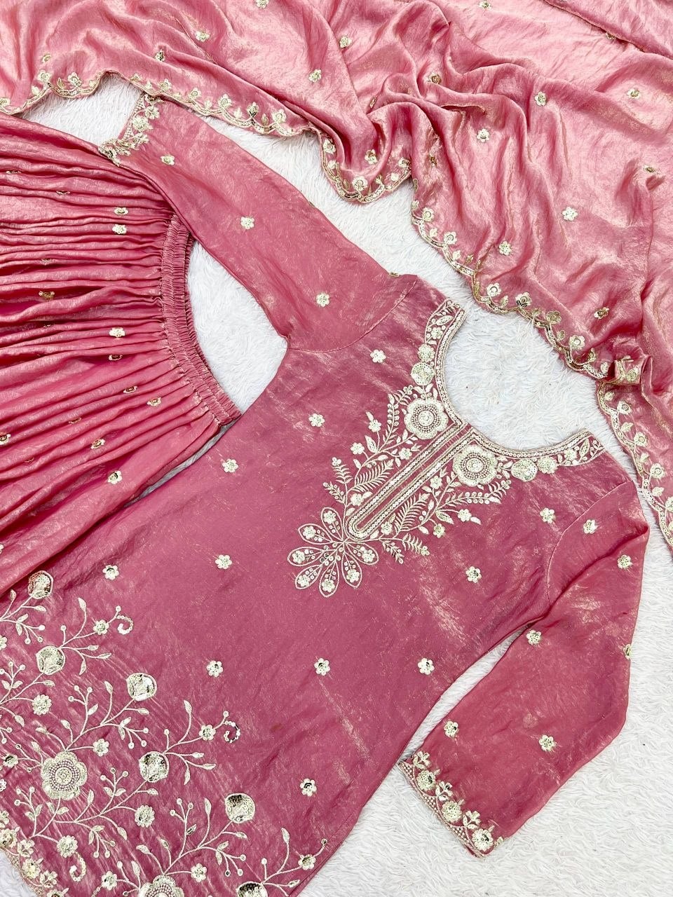 Pure Trendy Silk Suit Set