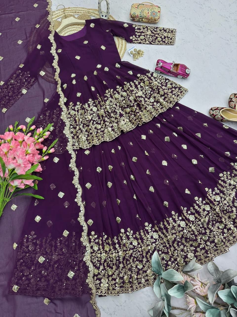 Heavy Fox Georgette Suit Set