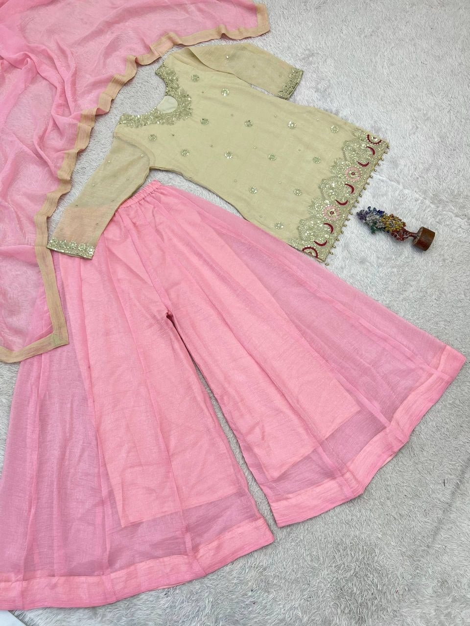 Heavy Crunchy Silk Salwar Suit Set