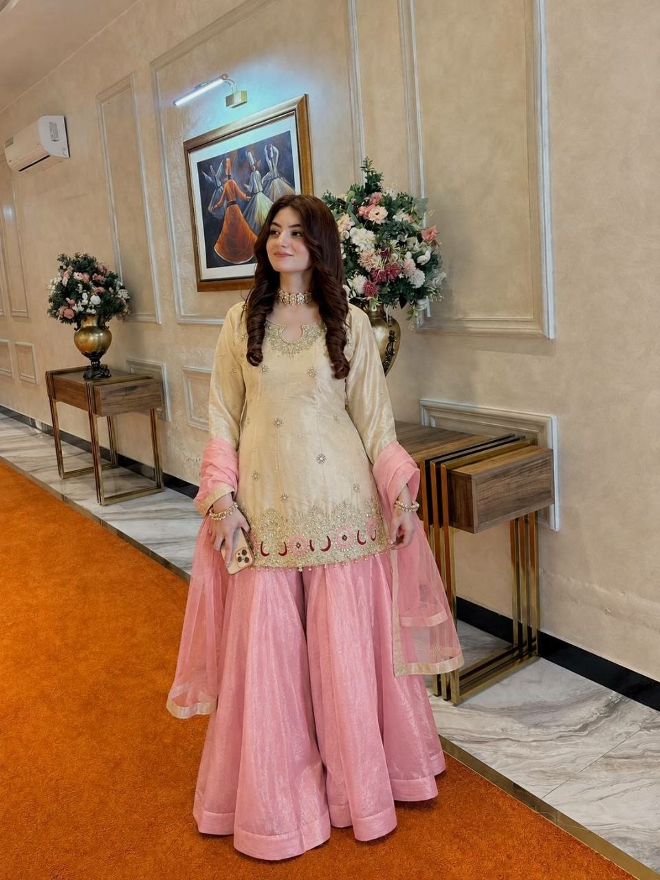 Heavy Crunchy Silk Salwar Suit Set - view 1