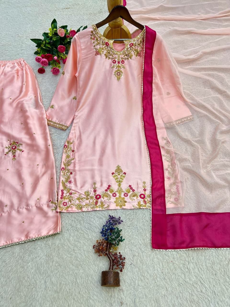 Pure Devsena Silk Salwar suit Set