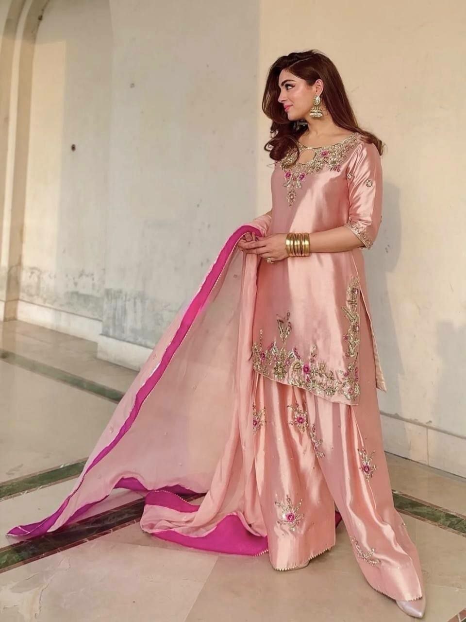 Pure Devsena Silk Salwar suit Set - view 2