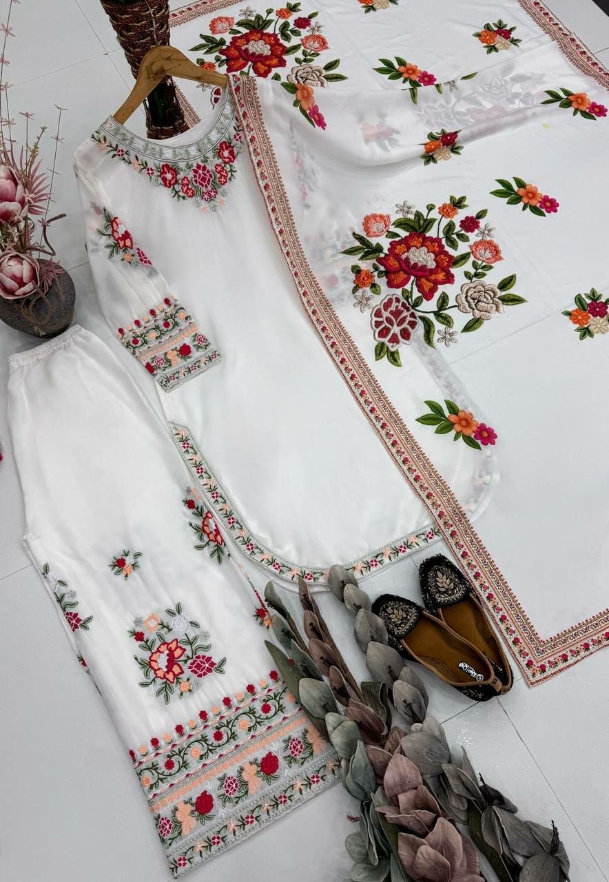 Heavy Faux Georgette SALWAR Suit Set (SIDV2304) - view 4