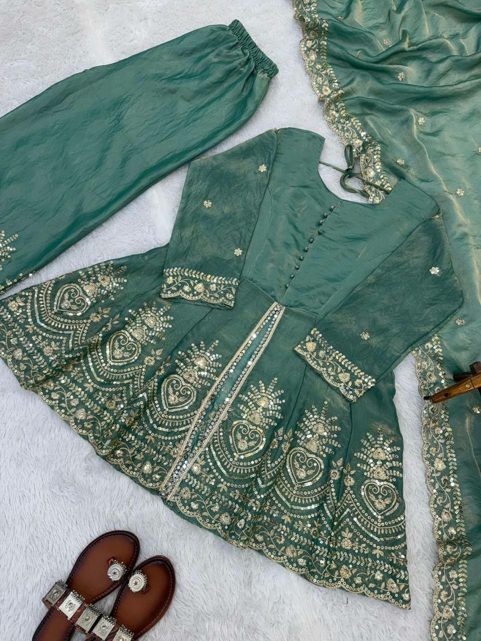 Fendy Silk Suit Set