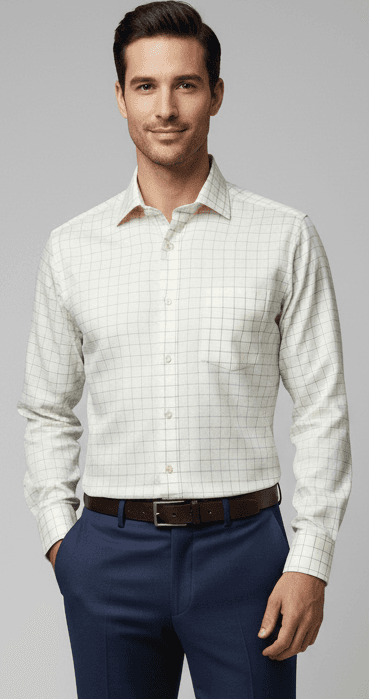 Men's Lemon Yellow Checks Shirt