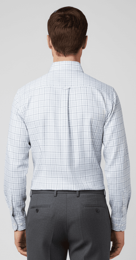 Men's Cotton Blue Checks Shirt