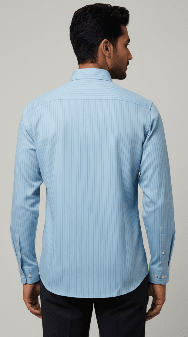Premium Giza Cotton Blue stripes Shirt