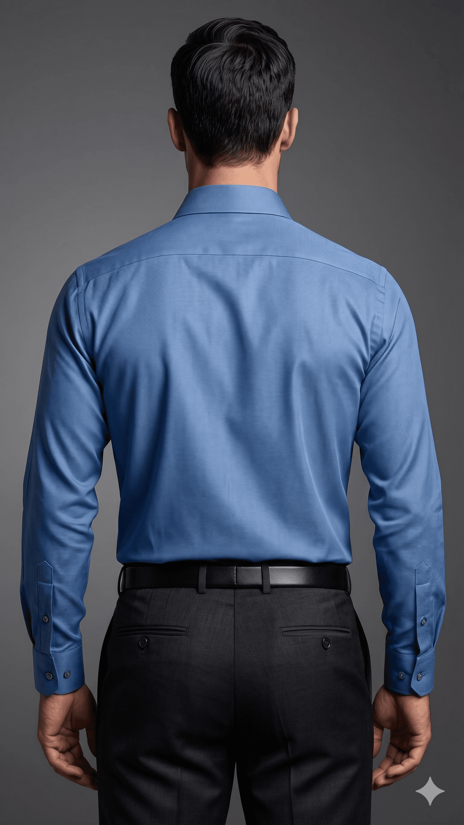 Premium Giza Cotton Solid Sky Blue Shier
